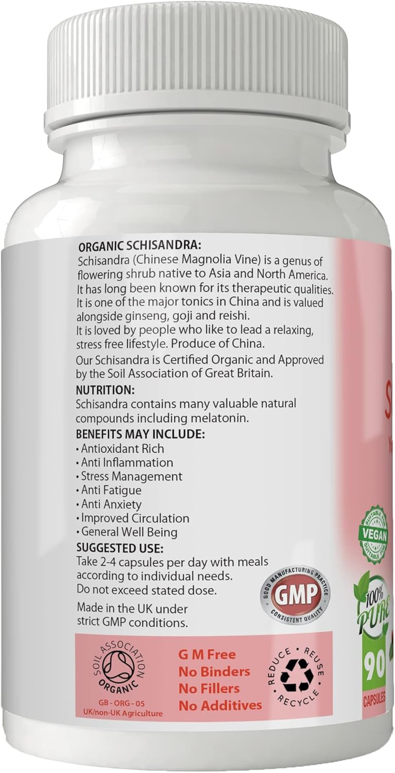 Thumbnail: Organic Schisandra for Energy, Mental Balance & Stress Resilience | 500Mg Capsul