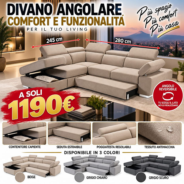 offerta divano angolare catania