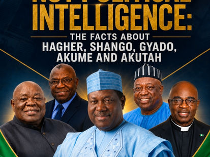 ANONYMOUS FICTION IS NOT POLITICAL INTELLIGENCE: THE FACTS ABOUT HAGHER, SHANGO, GYADO, AKUME AND AKUTAH
Before addressing the broader falsehoods contained in the Facebook publication titled “Project