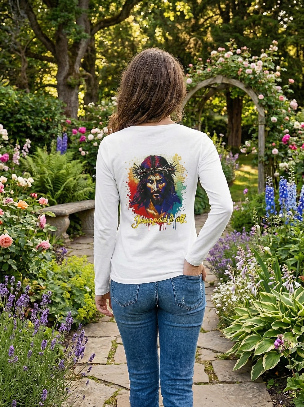 Thumbnail: And He died for all, that those who live should.../Jesus paid it all.(design2)