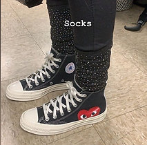 Black Bling Socks