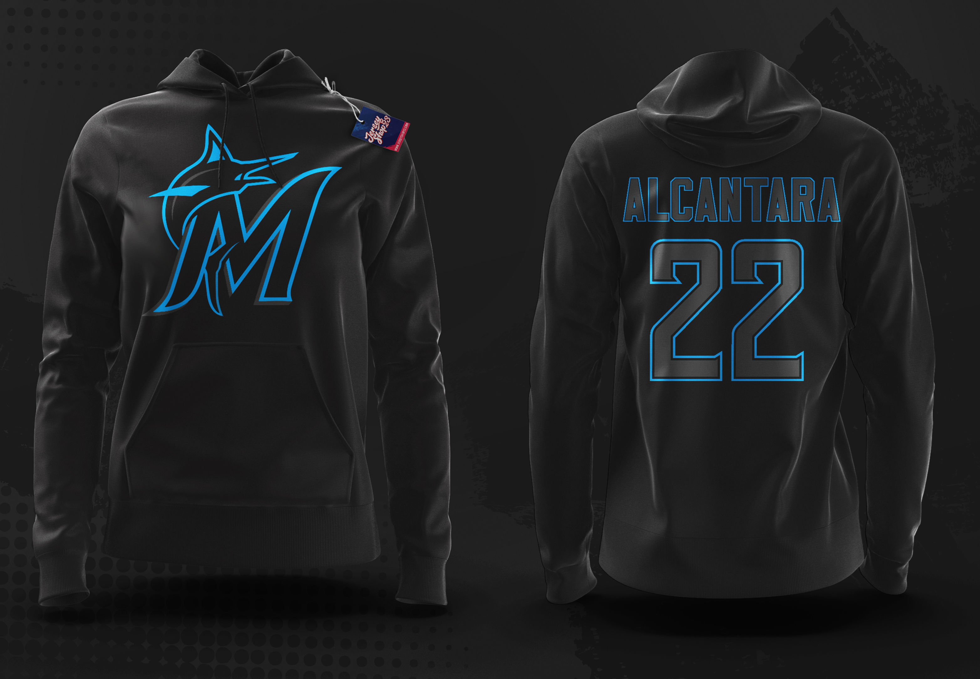 Sudadera Marlins Black 25