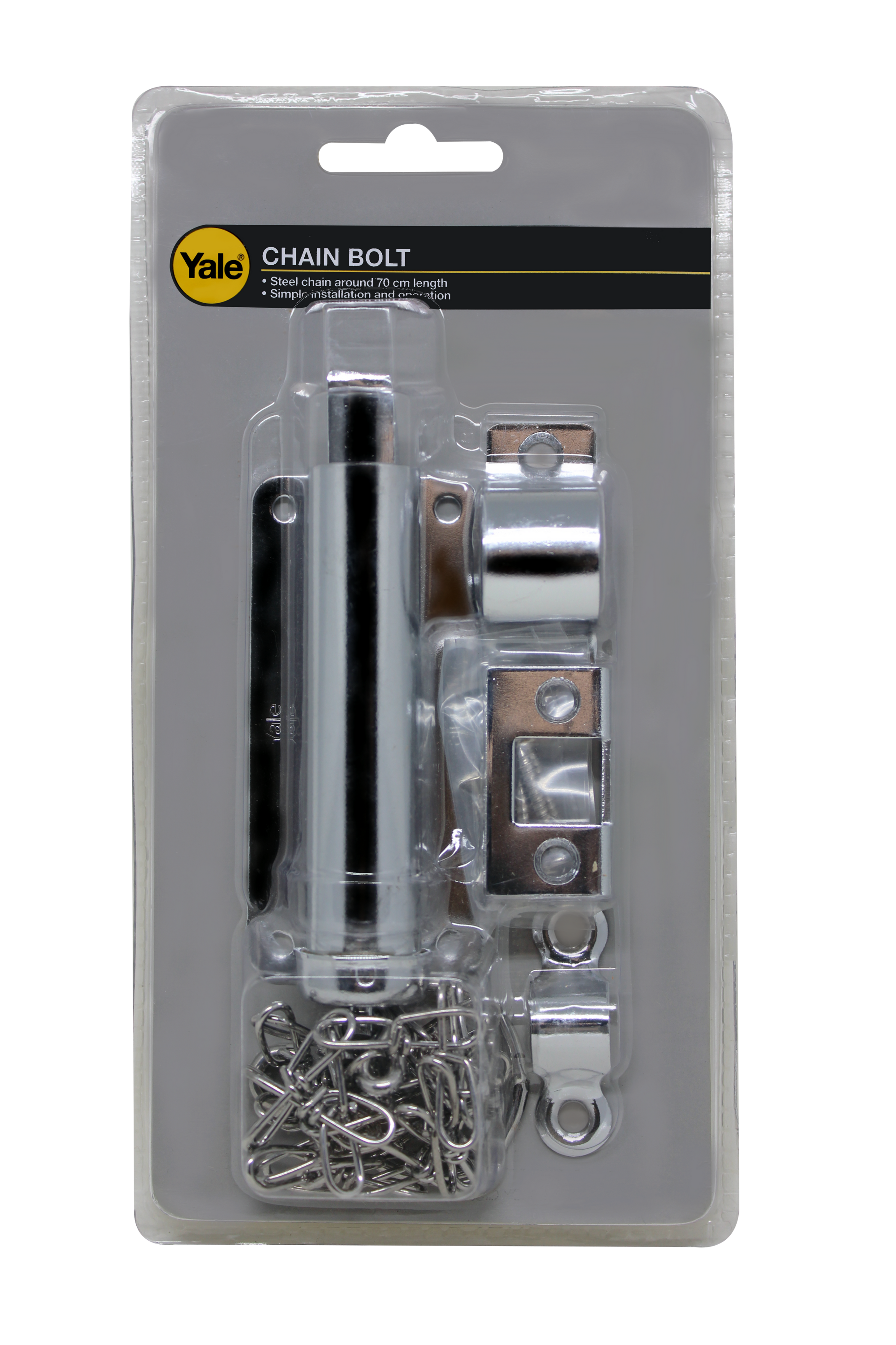 Yale Chain Bolt 4" V1032 US26 Chrome Finish