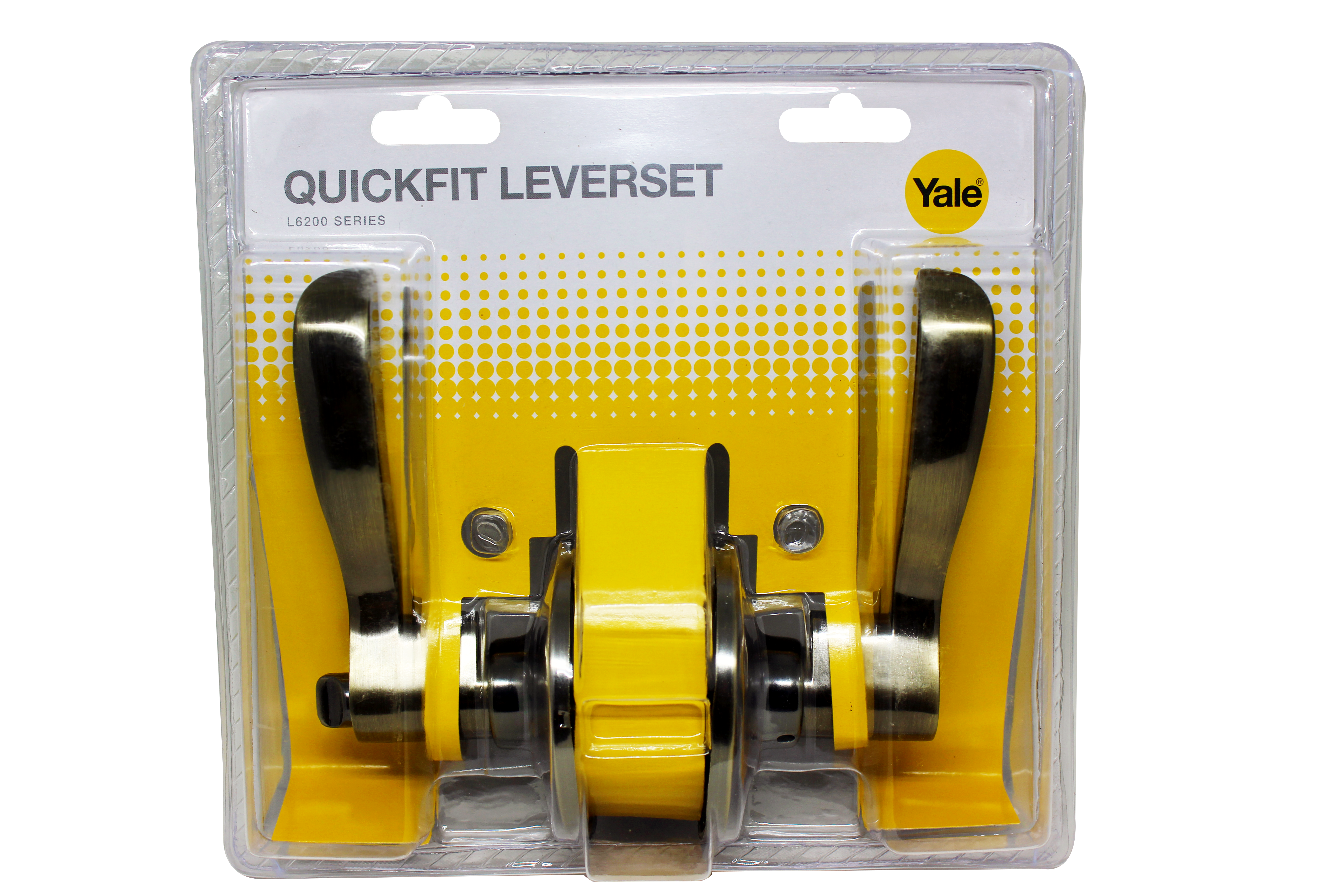 Yale Lever Lockset VL-6217 Curved Handle US5 Antique Brass