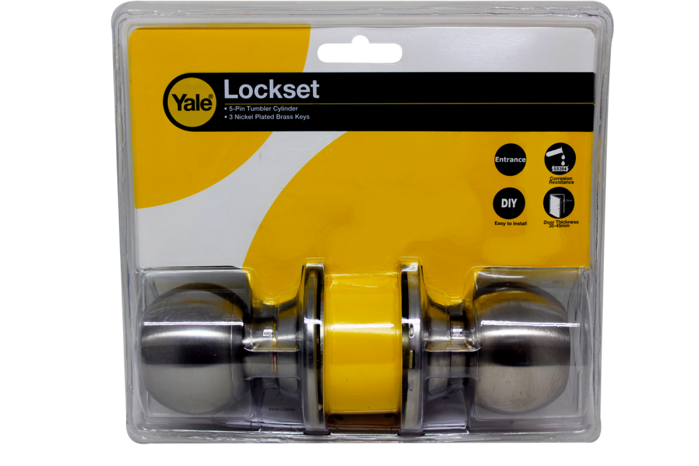 Yale Entrance Lockset CA5137XUS32D Satin Finish
