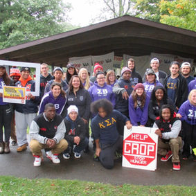 Greeks brave the cold for CROP Hunger Walk