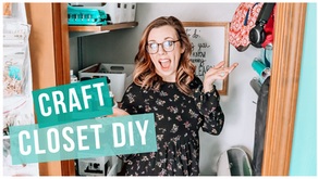 OFFICE CRAFT CLOSET DIY MAKEOVER