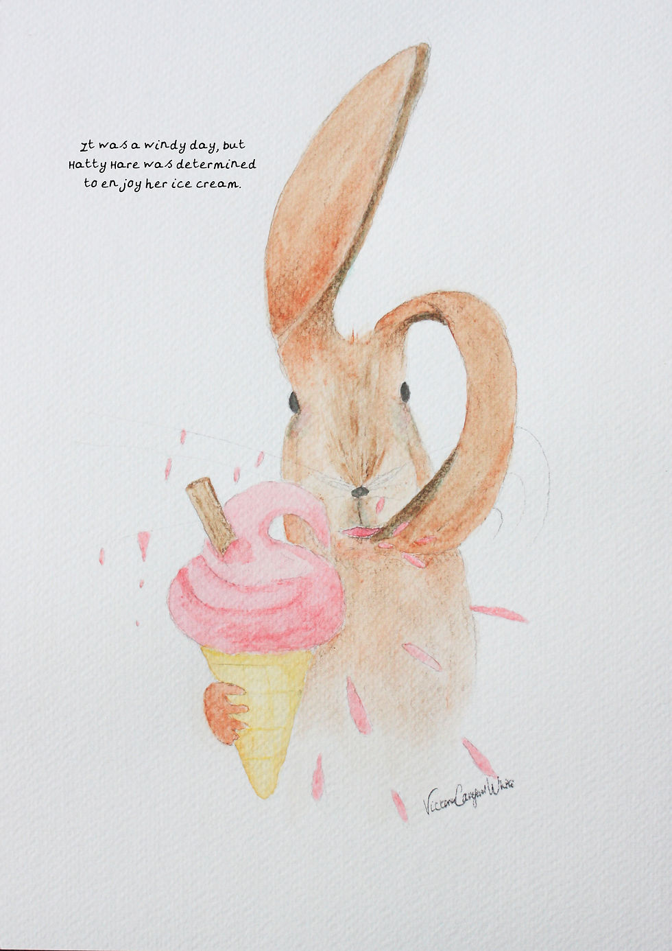 Hatty Hare on a windy day