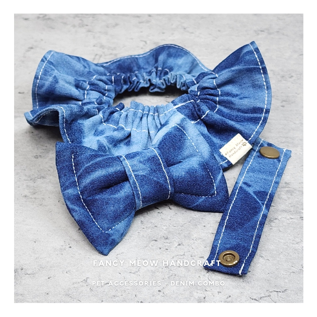 Collar Combo - Evergreen Denim