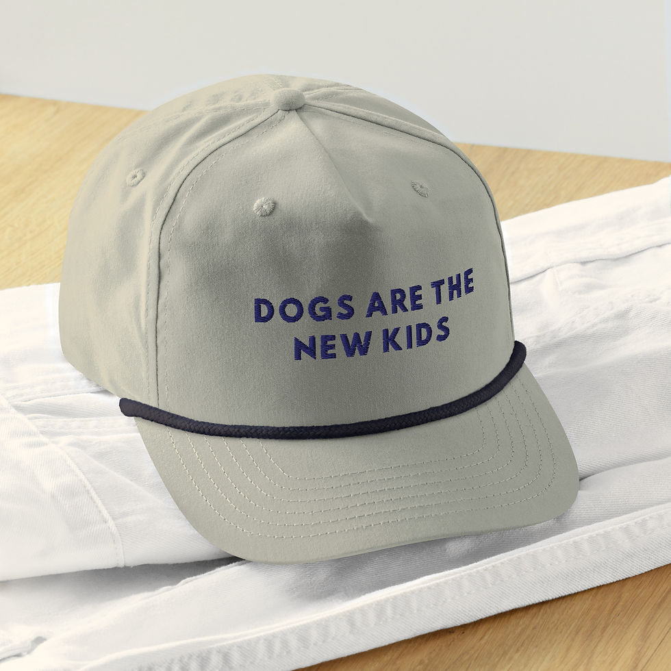 Thumbnail: Dogs Are the New Kids Golf Rope Hat – Stylish Snapback for Dog Lovers