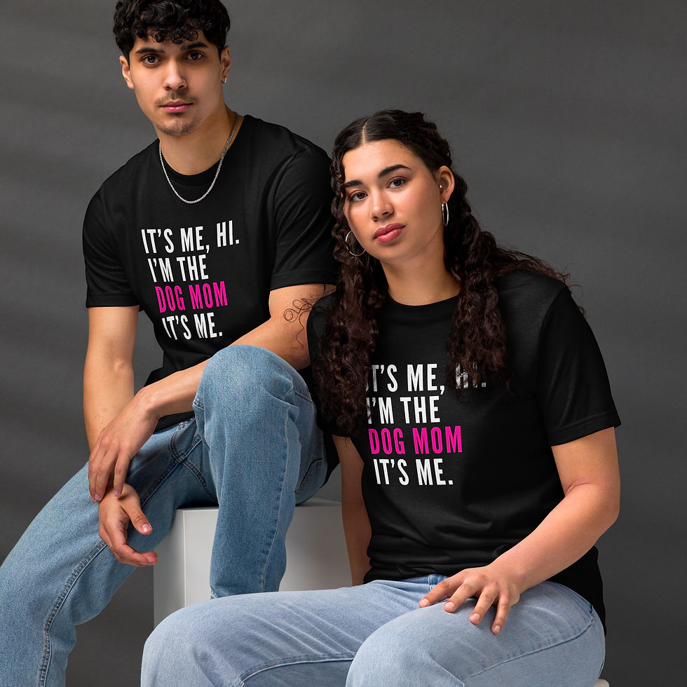 Thumbnail: It's Me, I'm the Dog Mom Unisex eco t-shirt