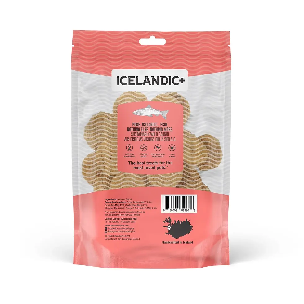 Thumbnail: Icelandic+ Salmon Fish Chips Dog Treats