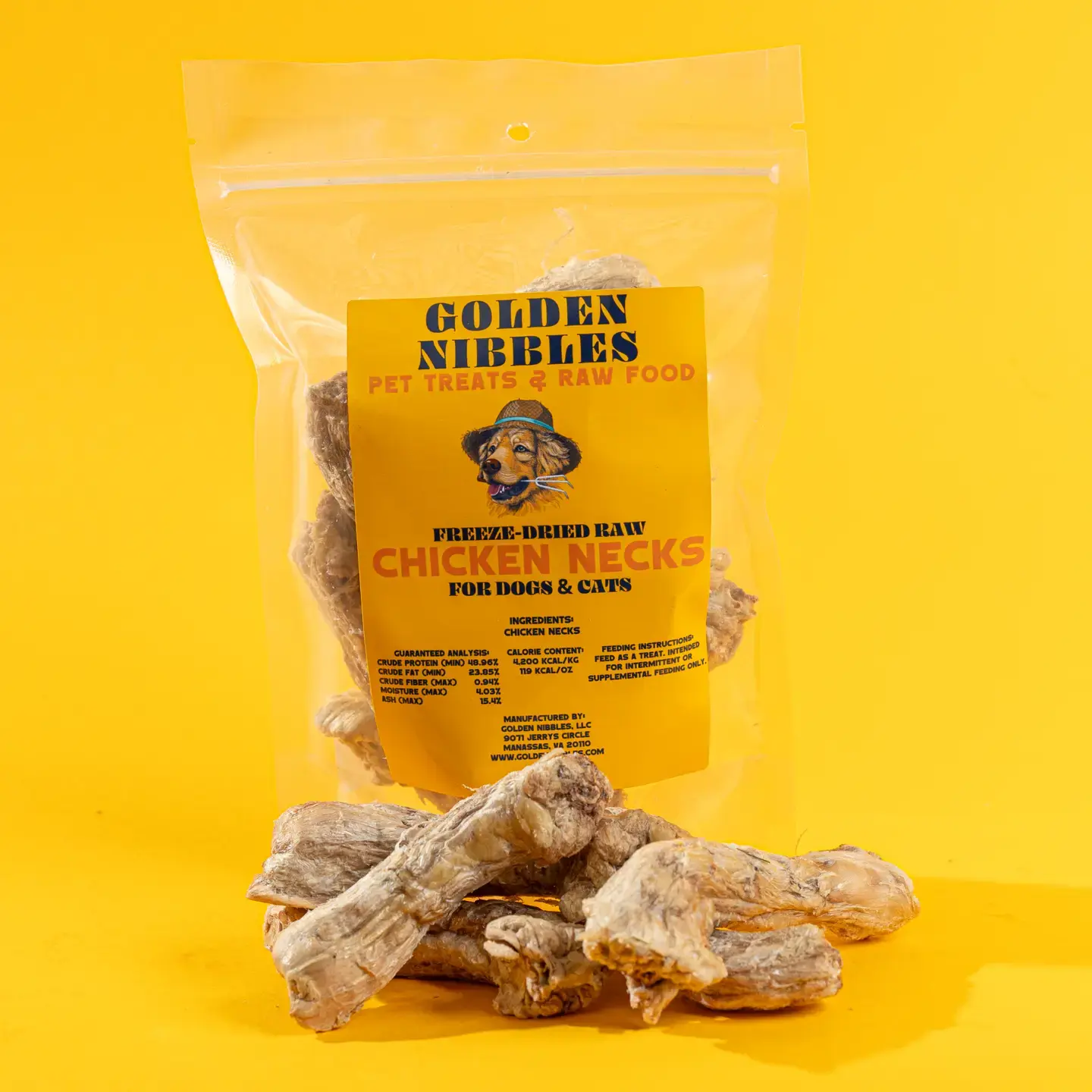 Chicken Necks - Freeze-Dried Dogs & Cats Treat