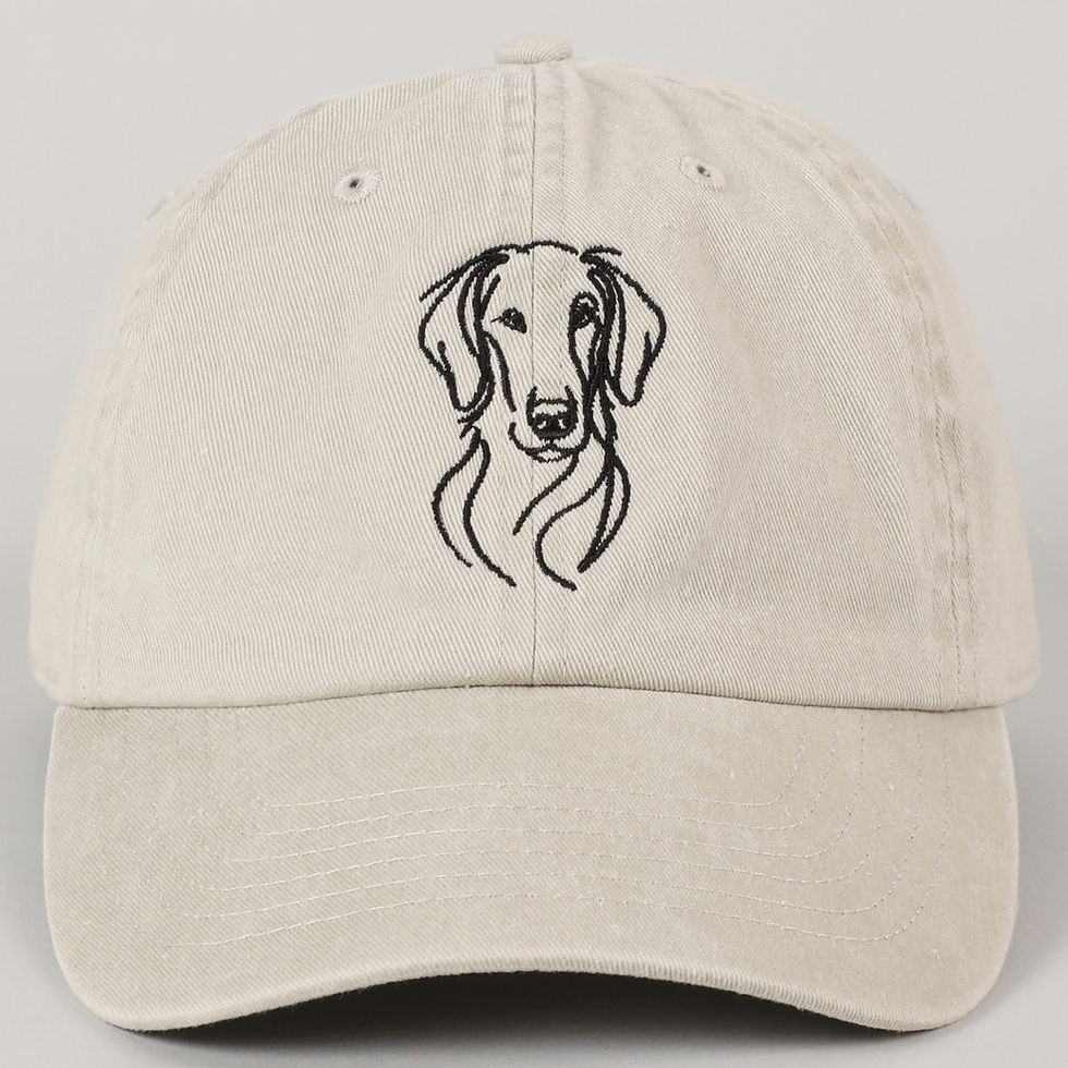 Thumbnail: Golden Retriever Line Drawing Embroidery Cap