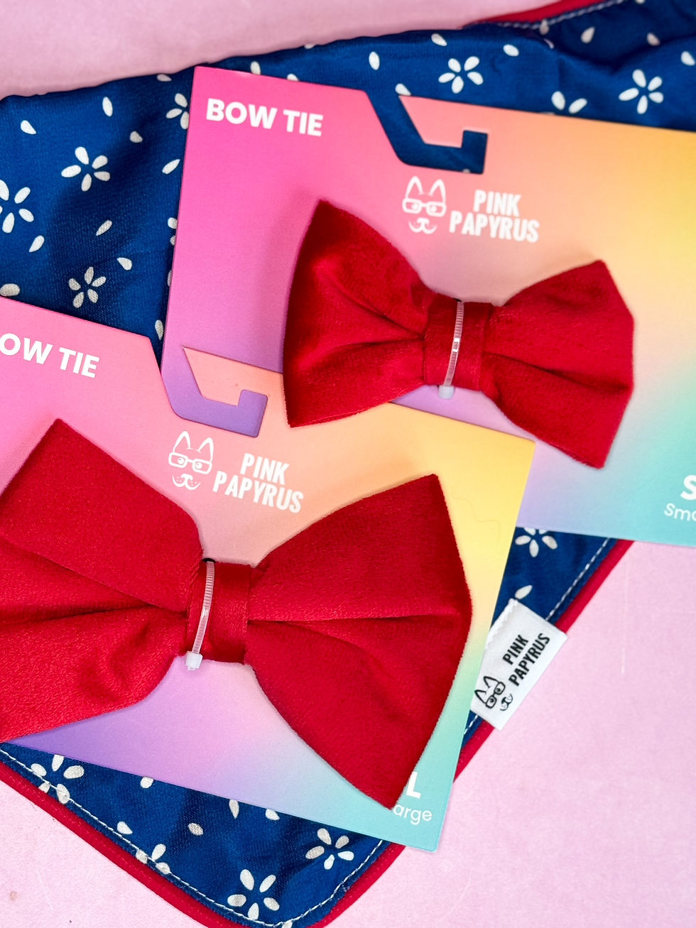 Thumbnail: Dog Bow Tie | Pink Papyrus