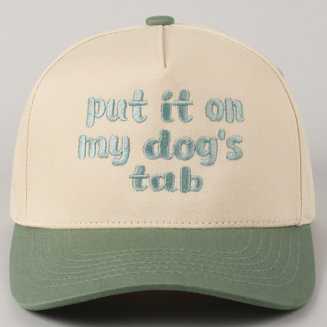 “Put It on My Dog’s Tab” Two-Tone Trucker Hat