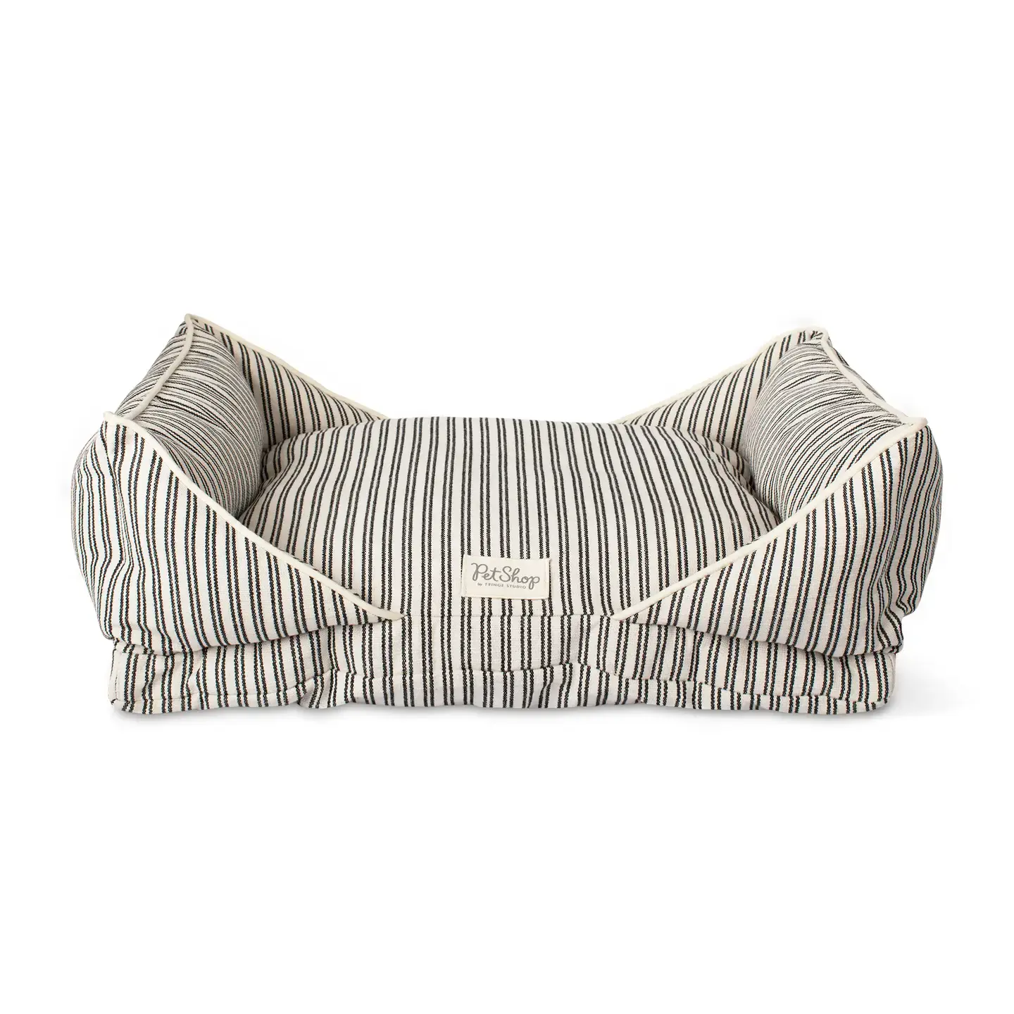 Yarn Dye Stripe Mase Pet Bed from Fringe, Medium