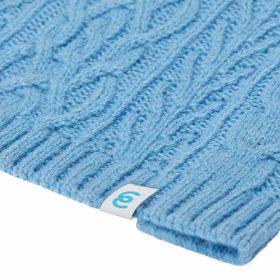 Thumbnail: Custom-Knit & Dyed Lightweight Wool-Blend Cable-Knit Dog Sweater