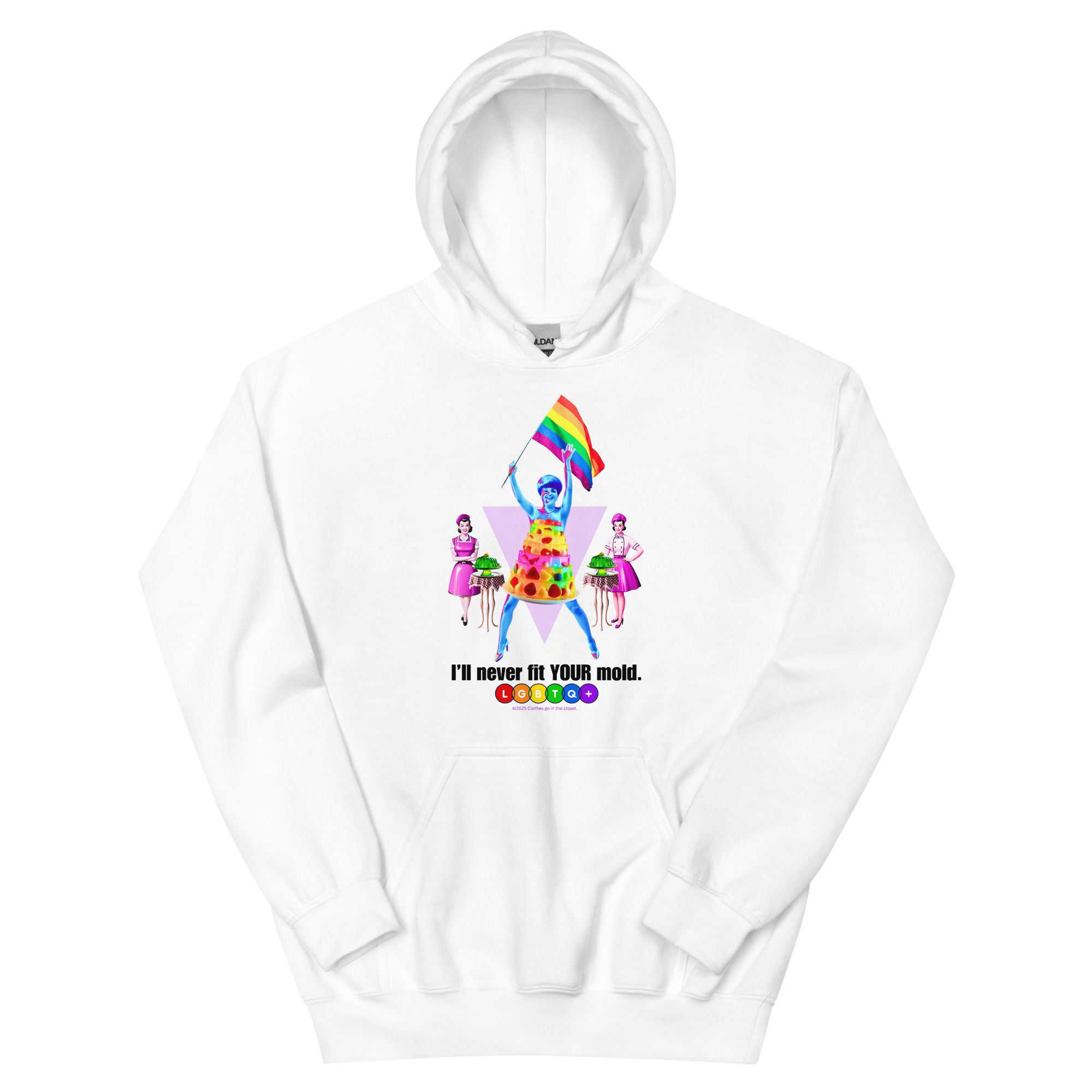 "I'll Never Fit Your Mold" - LGBTQ+ Pride Graphic Classic Unisex Hoodie