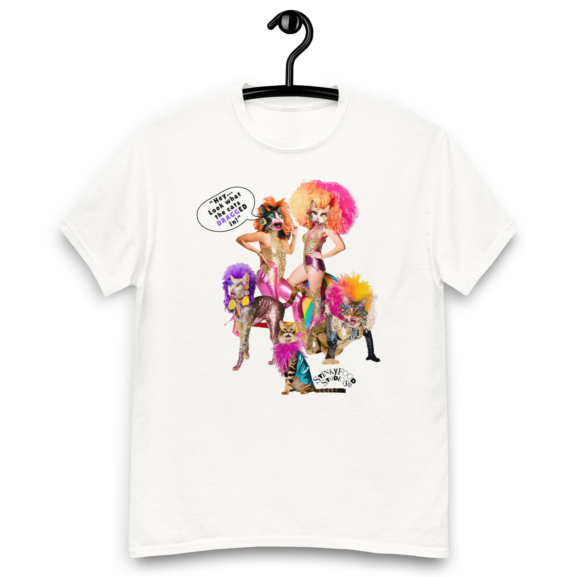 “What the cat Dragged in.” - Stinky Food Studios Unisex Comfort Tee Shirt