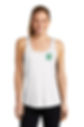 LC Ladies Raceback White Tank