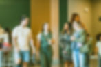 Young adults at church