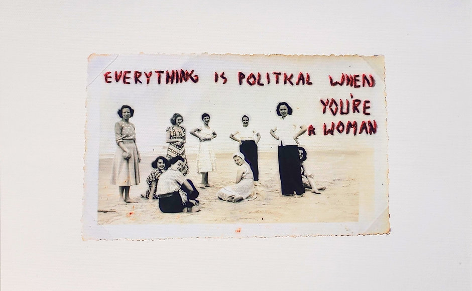 "Everything is Political" Ed. Limitada Fine Art Print Bordado