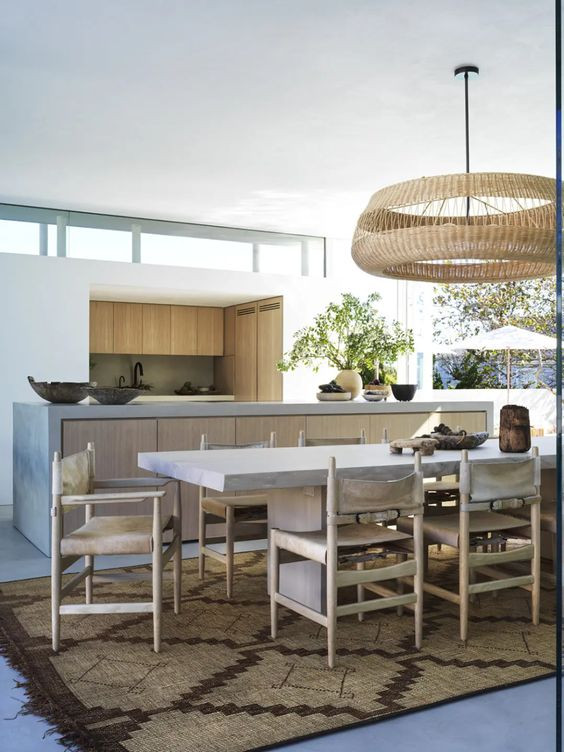 Malibu beach house dining room