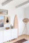 How to style a media console, tv console styling, frame tv, gallery wall around tv, gallery wall, beachy surf shack