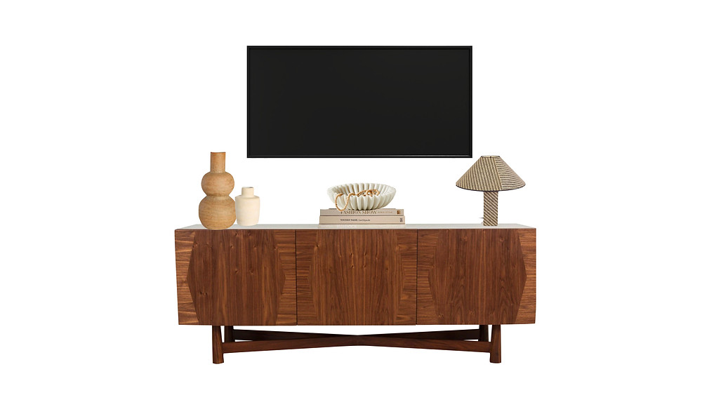 how to style a media console, how to style a tv console