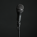smege777_normal_microphone_on_a_stand_in_a_black_background_--v_8ca6d22f-8e15-4b6f-aecc-32
