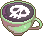 skull coffee mug pixels