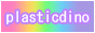 plasticdino rainbow gif Neocities link button