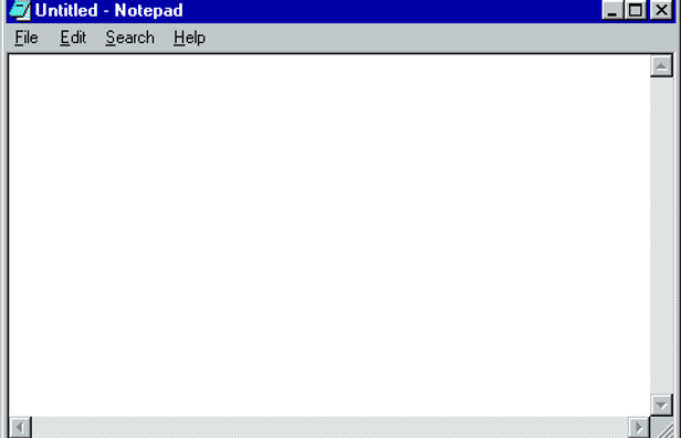 Microsoft windows XP pop up frame