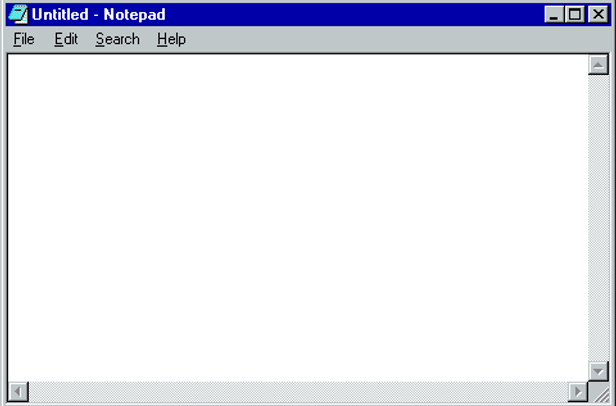 Microsoft windows XP pop up frame