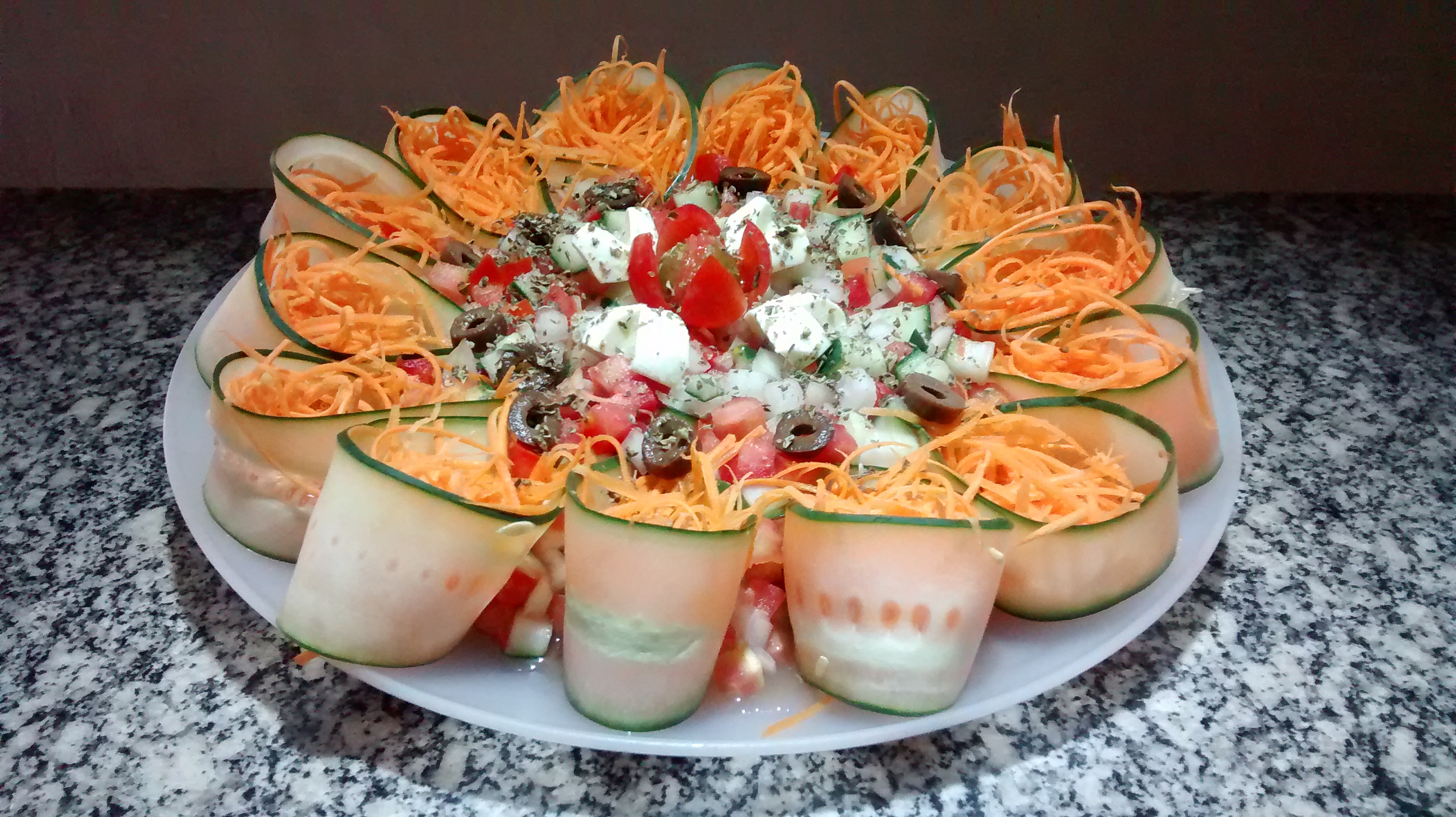 Arranged Food and Objects