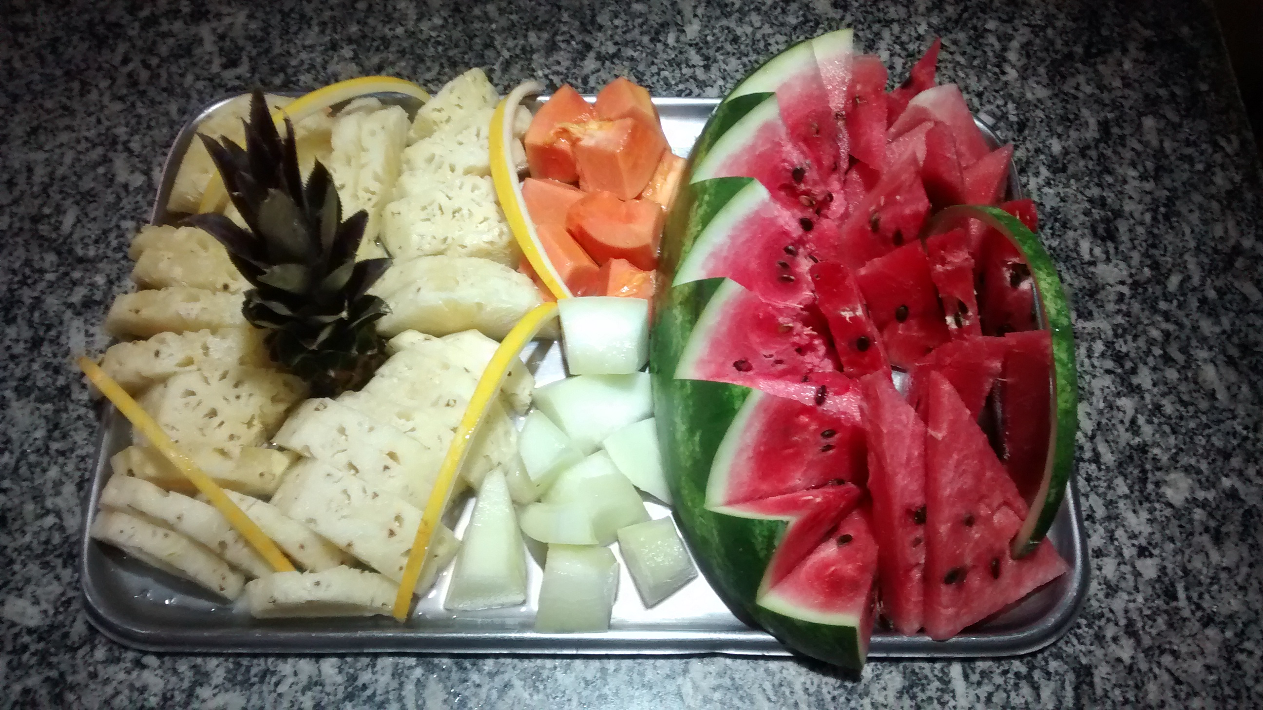 Arranged Food and Objects