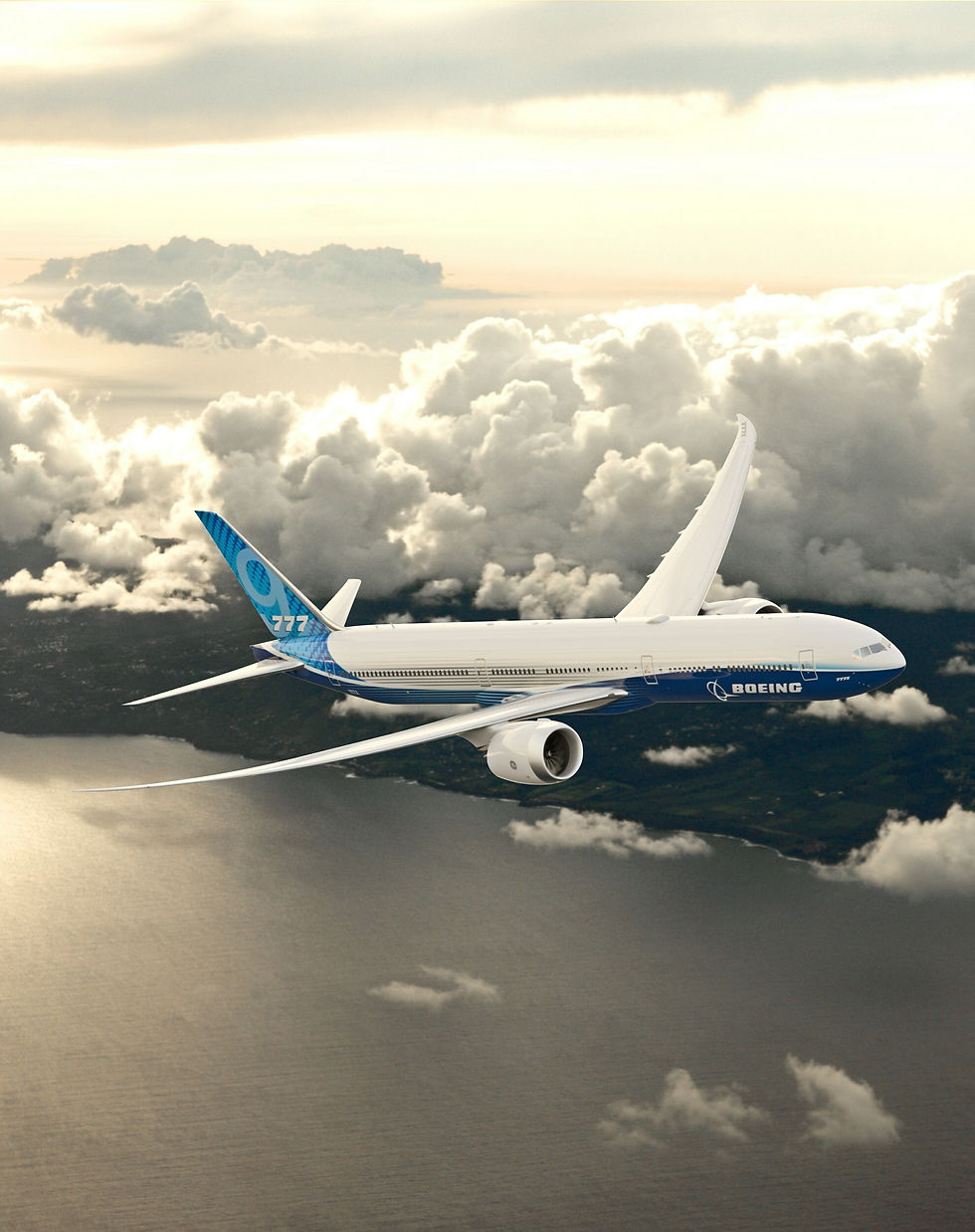 Boeing 777-9 no Dubai Airshow