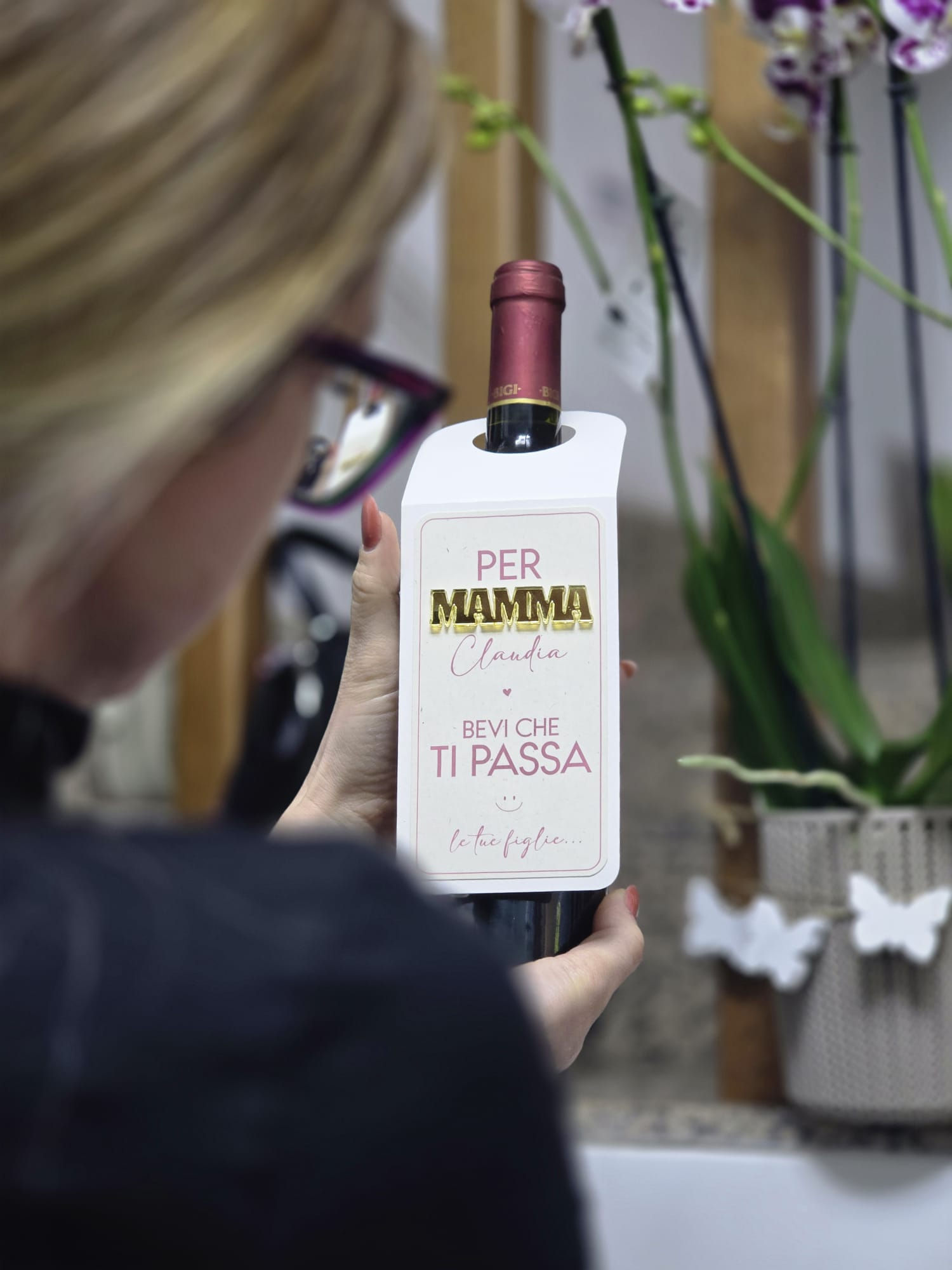 Targhetta per bottiglia vino