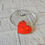 Miniatura: SEGNAPOSTO cuore da bicchiere