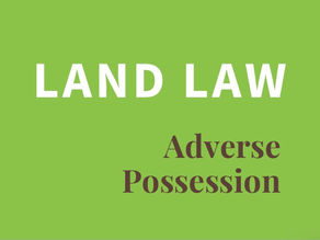 Module Reviews: Land Law Part 1