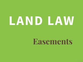 Module Reviews: Land Law Part 3