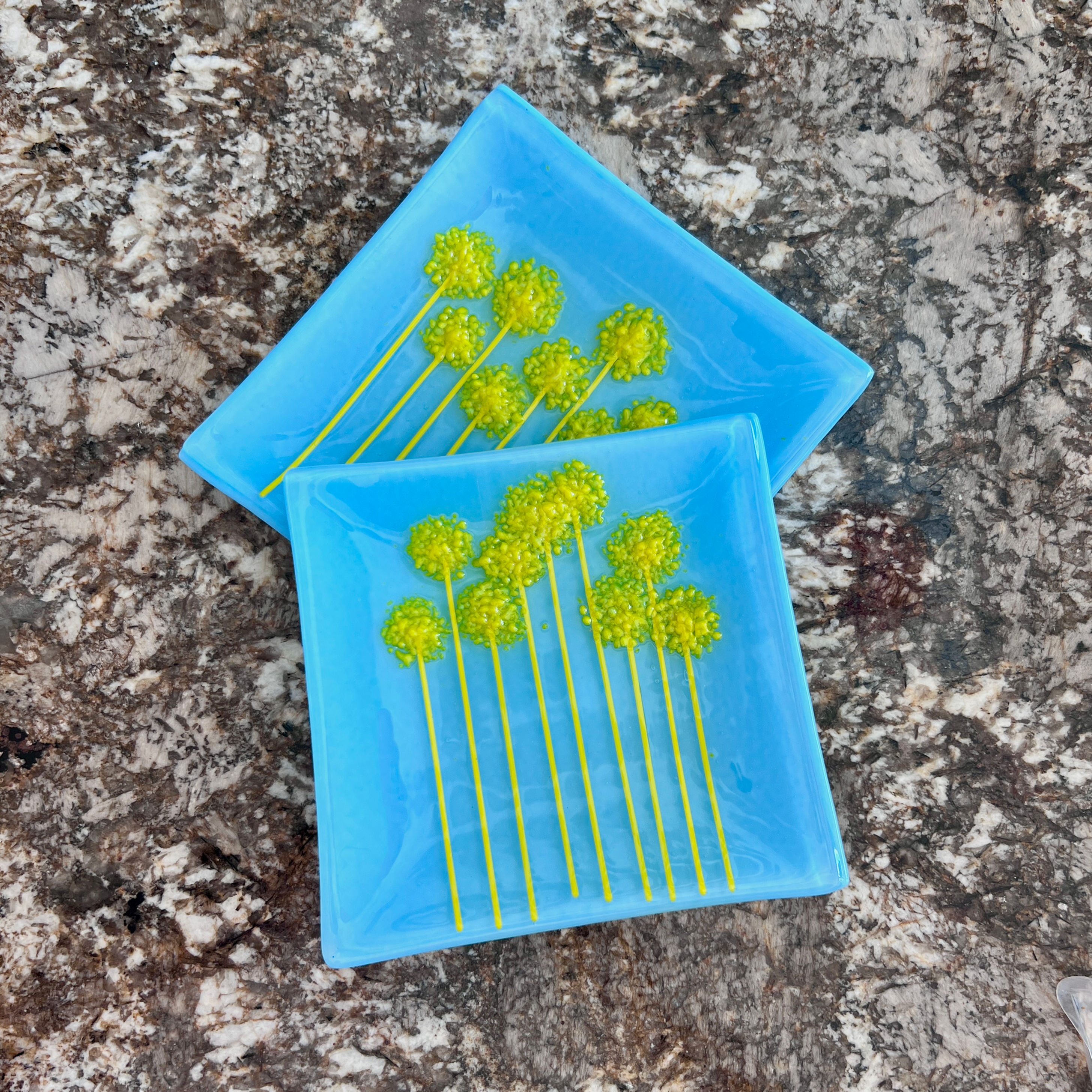 Poof! Floral Plates