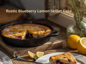 Rustic Blueberry Lemon Skillet Cake: A Simple Recipe for Learning to Trust Yourself Again