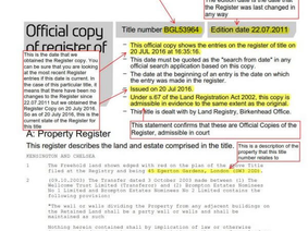 How to read a Title Register