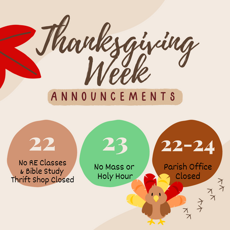 Thanksgiving Closures