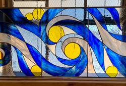 Water/Sun Abstract, 24"x52"