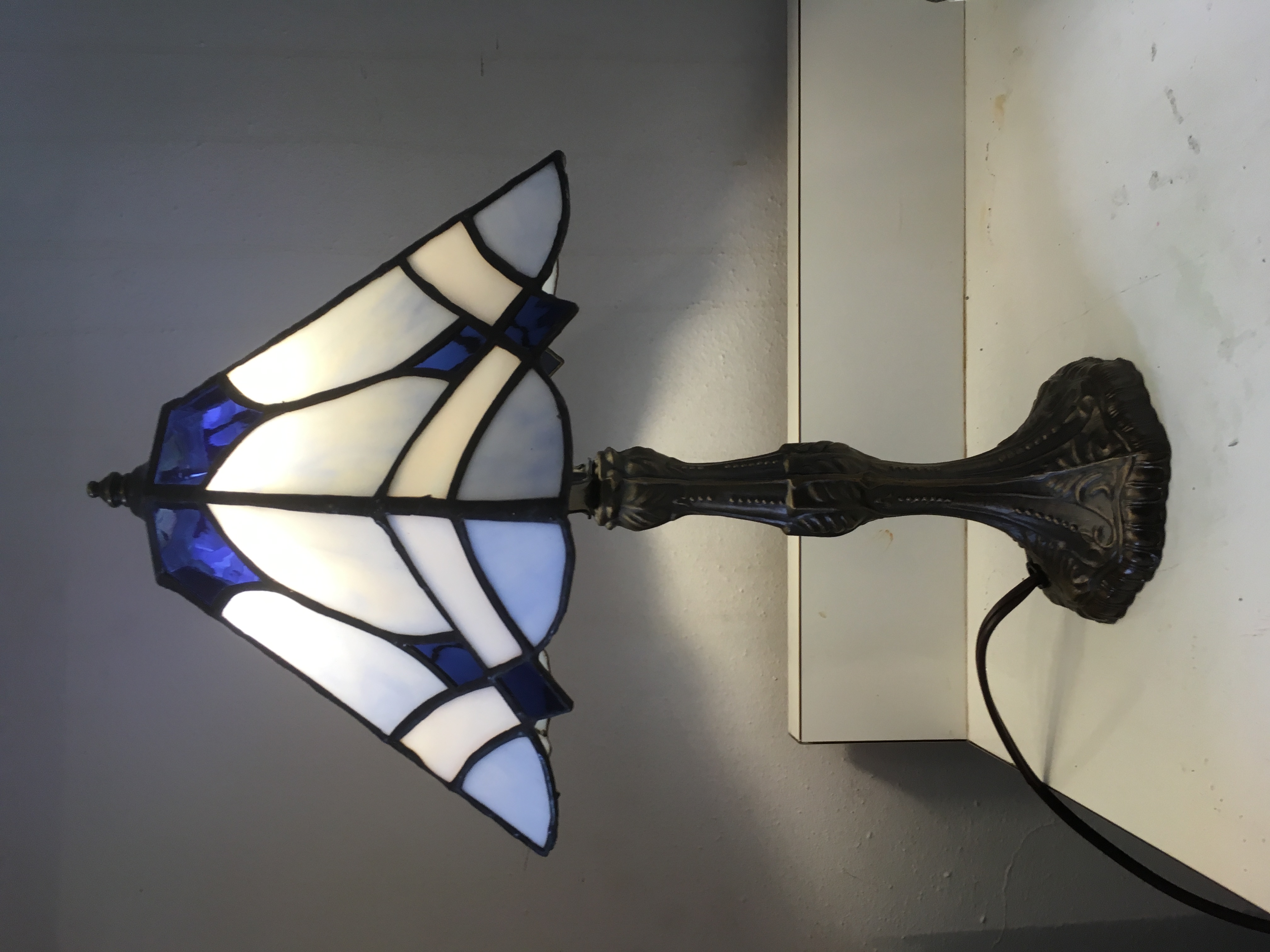 Blue and White Lamp