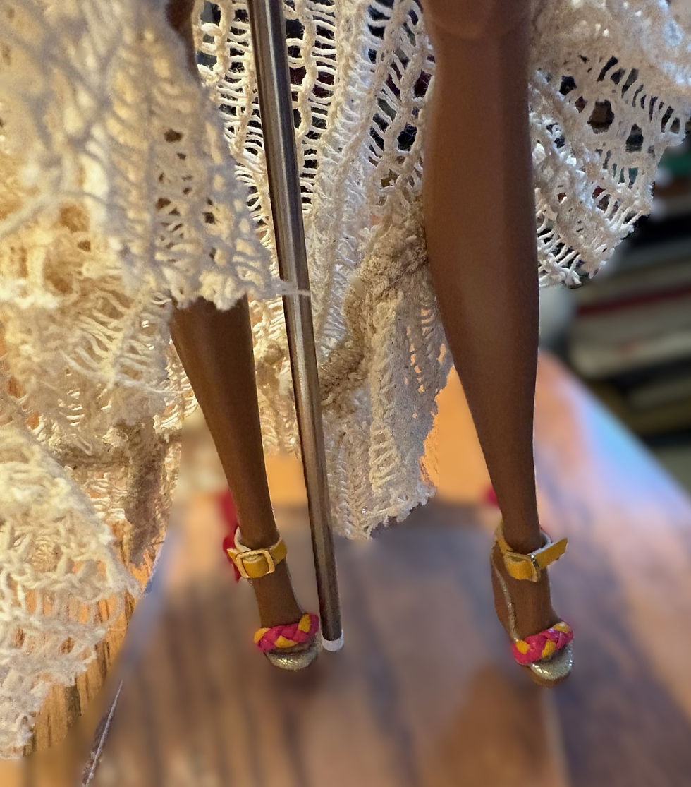 Showing some leg