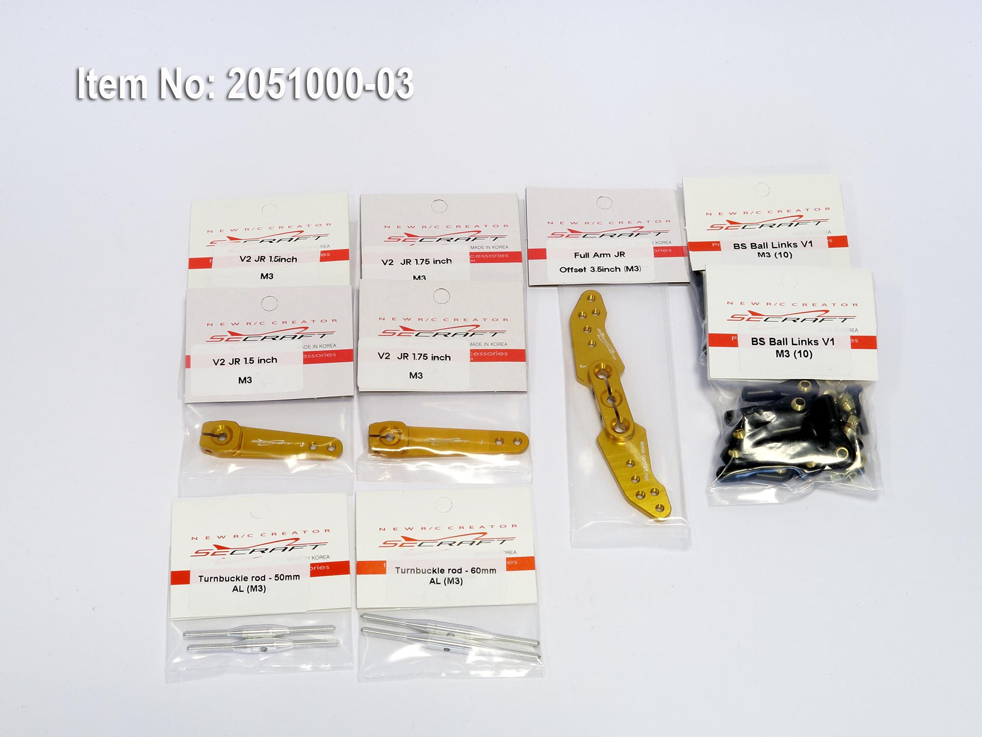 SECRAFT kit Y28 for JR servos